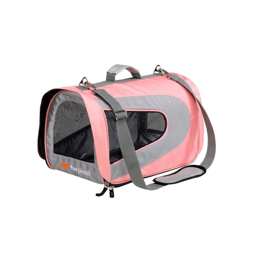 Ferplast Bolsa de Viaje Beauty Small Rosa/Gris 1 ud 800g