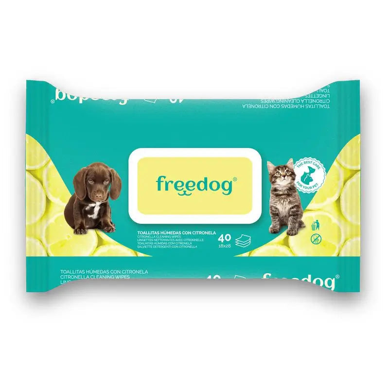 Freedog Toallitas Húmedas Citronela 40 ud