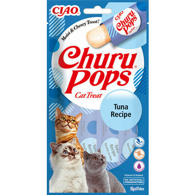 Churu Cat Pops Atún Golosinas para Gatos 12 tubos de 60g