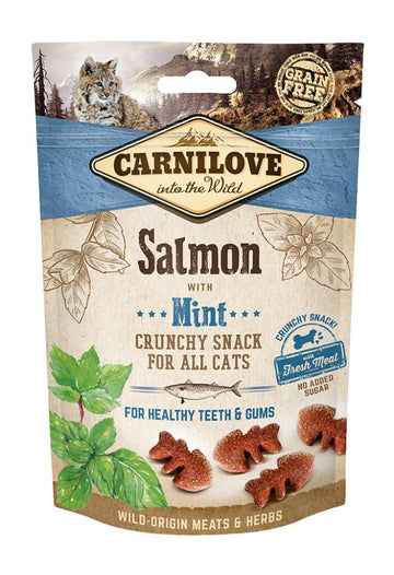 Carnilove Feline Crunchy Snack Salmón con Menta 500g