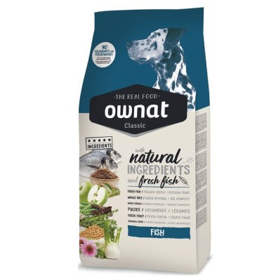 Ownat Classic Pescado Pienso Sólido para Perros Adultos 20kg
