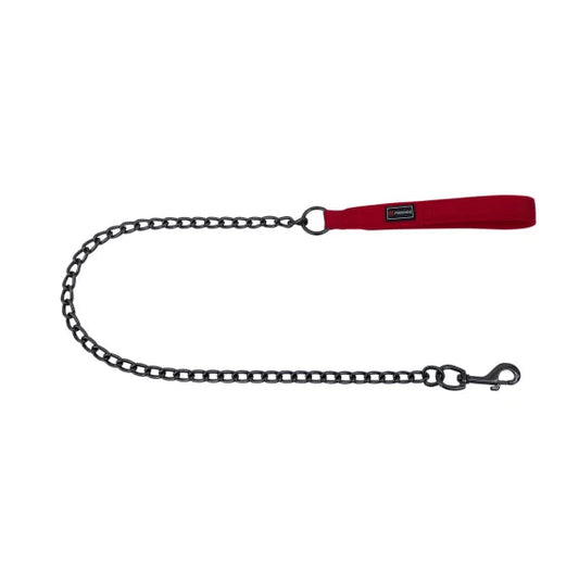 Freedog Correa Metálica Gun Rojo 60cm
