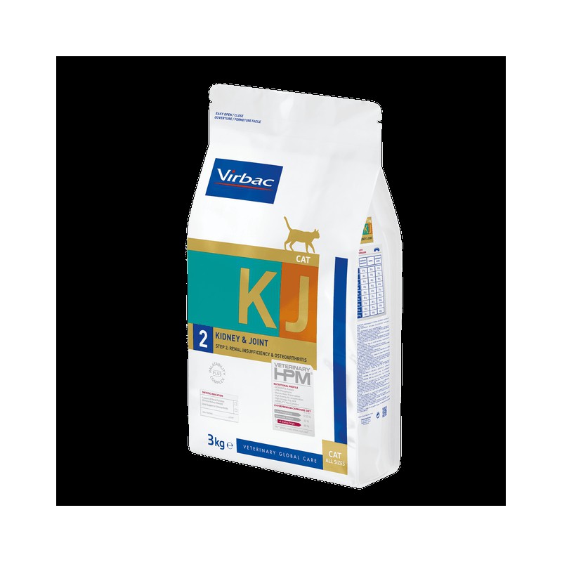 Virbac HPM Feline Kidney & Joint KJ2 Alimento Seco 1,5 kg