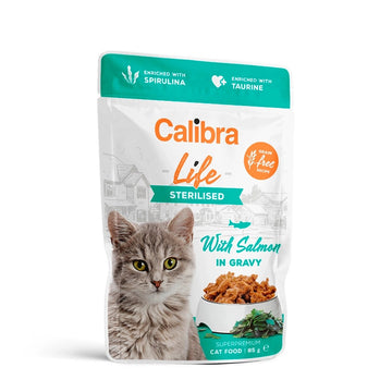 Calibra Cat Life Pouch Sterilized Salmon 28 pouches of 85g