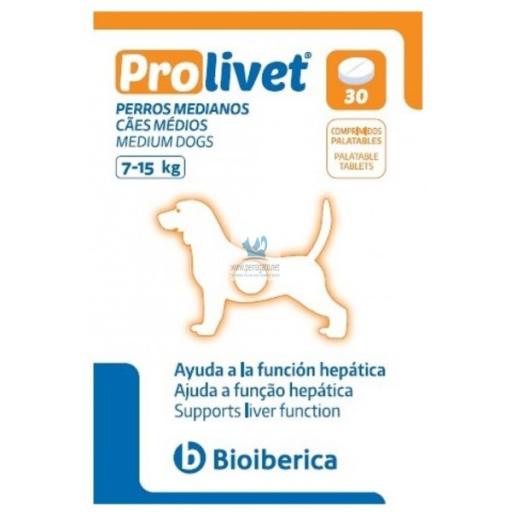 Bioiberica Prolivet Perros Medianos 30 Comprimidos