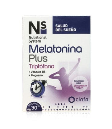 Ns Melatonina Plus Triptófano Complemento Alimenticio 30 comprimidos