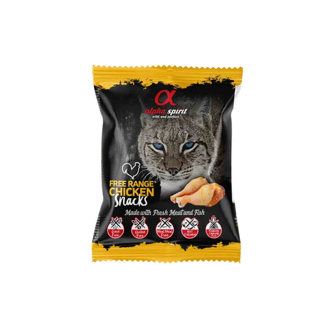 Alpha Spirit Snack Ave Corral Premium para Gatos 16 ud