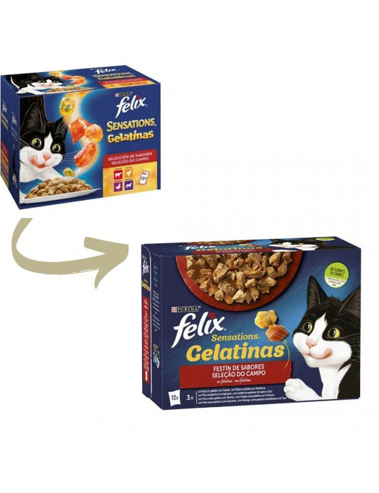 Purina Felix Feline Sensations Gelatin 12x85g
