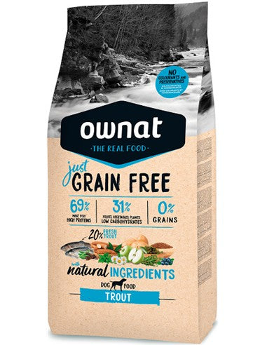 Ownat Just Canine Adult Grain Free Trout 14Kg