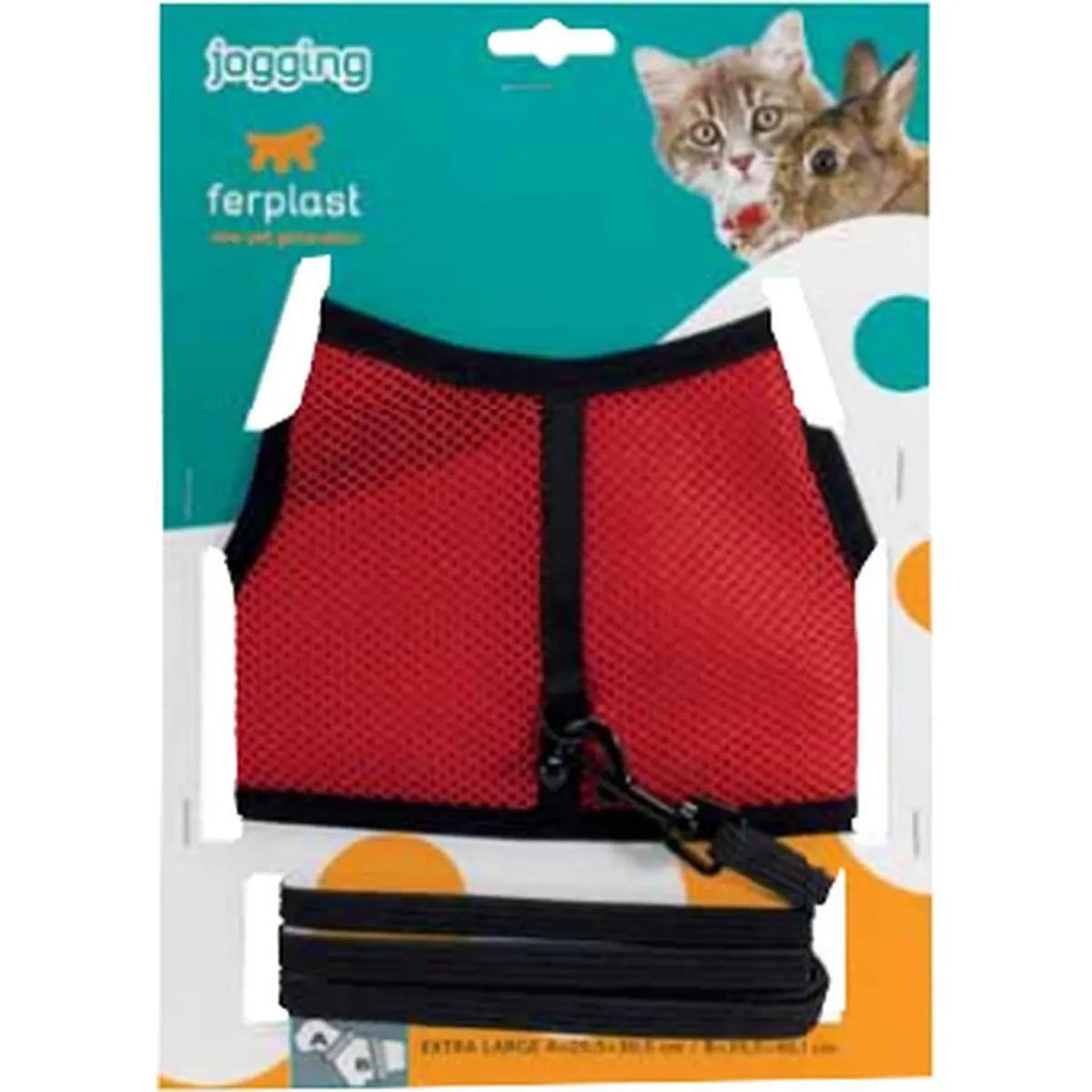 Ferplast Arnés Jogging Rojo 1 ud