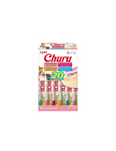 Churu Variedades de Marisco Pasta para Gatos 20 ud