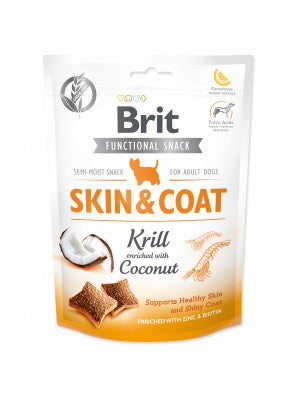 Brit Care Dog Functional Snack Piel Pelo Camarón Snacks 150g