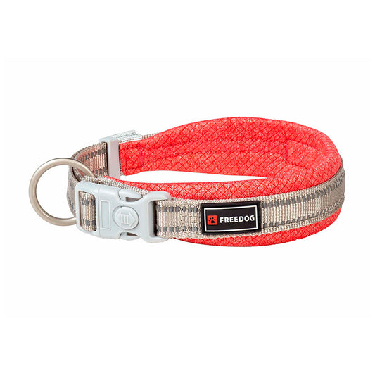 Freedog Shiva Collar Acolchado Rojo M 35-60cm