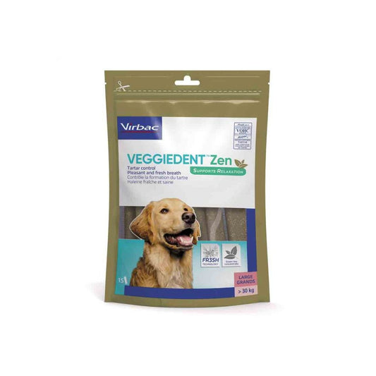 Virbac VeggieDent Zen L Snacks Masticables 15 ud