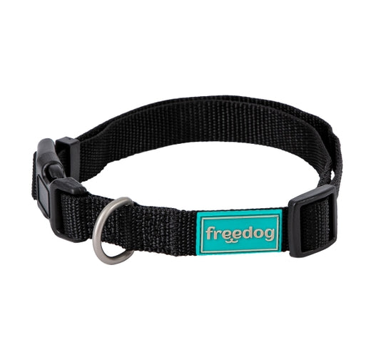 Freedog Collar Nylon Basic Negro 1 ud