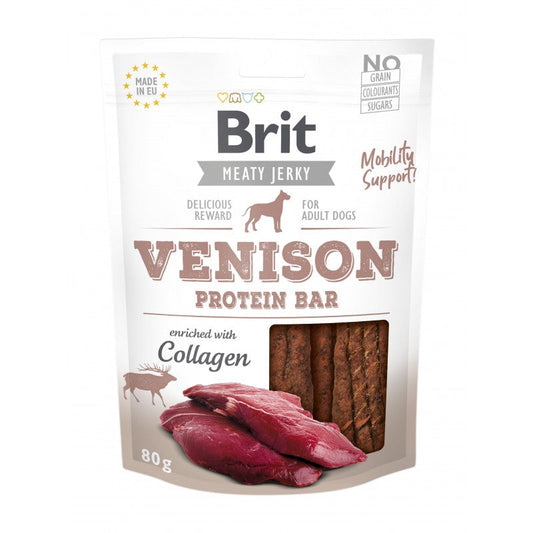 Brit Jerky Snack Venado Barra Suave 80g