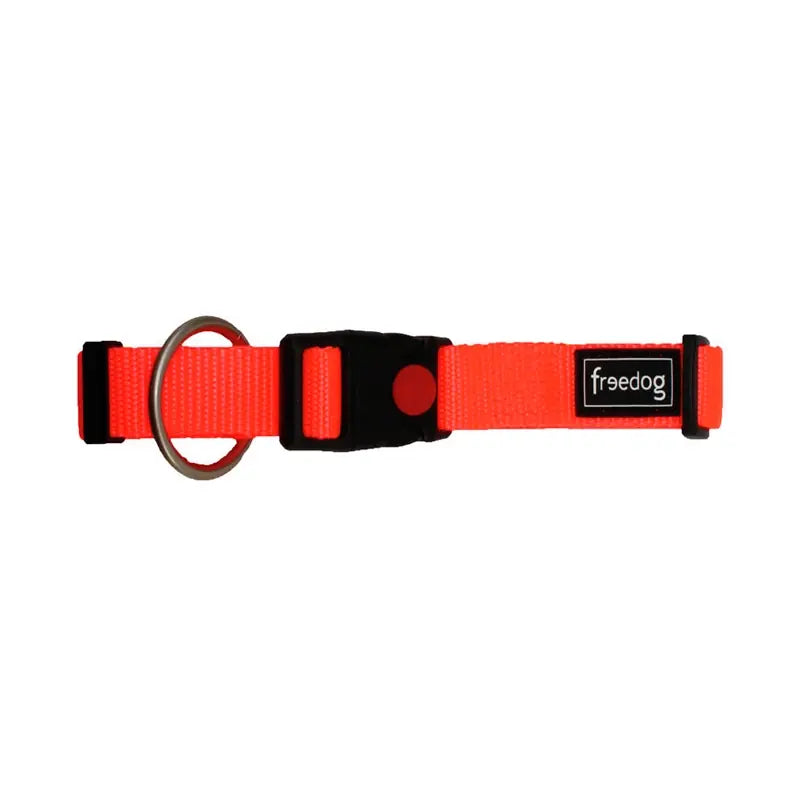 Freedog Collar Nylon Neon Naranja Fluor 30-50cm