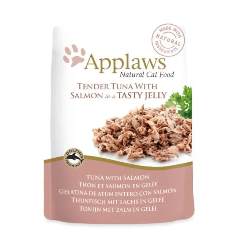 Applaws Tuna and Salmon Fillet in Jelly Wet Food 16x70g