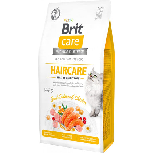Brit Care Cat Haircare Dry Cat Food 2Kg