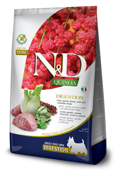 Farmina N&amp;D Quinoa Digestion Dry Food for Adult Small Breed Dogs 800g