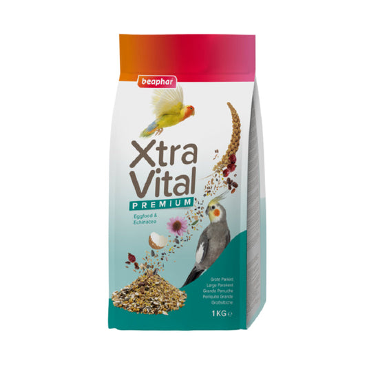 Beaphar Xtravital Periquitos Grandes Comida Mixta 1Kg