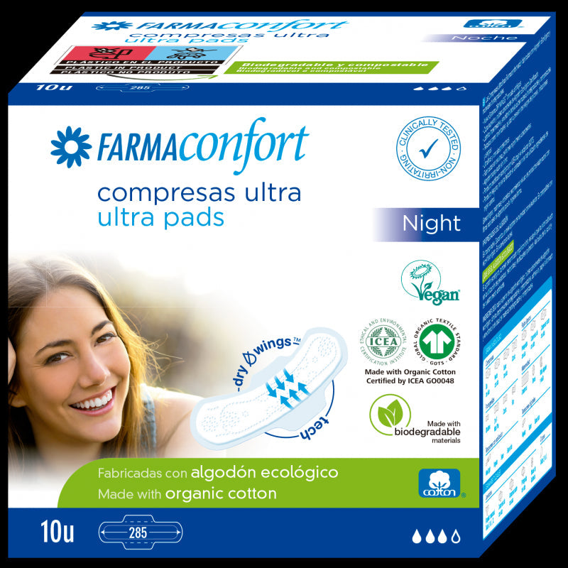 Farmavit Farmaconfort Compresas Nocturnas 10 uds