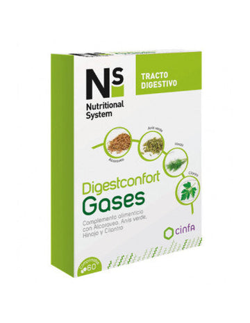 Nutritional System Digestconfort Gases Suplemento 60 cápsulas