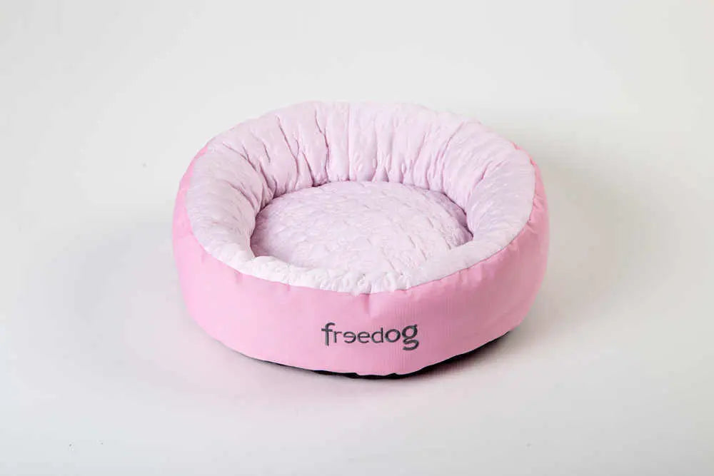 Freedog Icing Donut Bed Pet Bed Pink 50cm