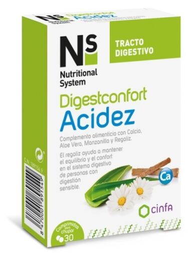 Nutritional System Digestconfort Complemento Alimenticio 30 comprimidos