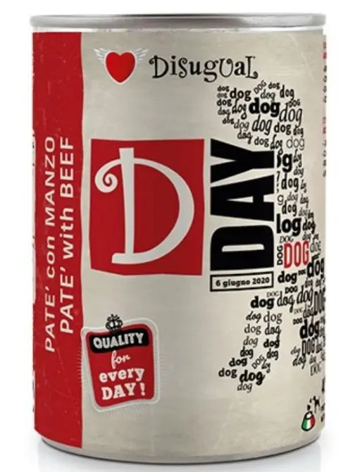 Disugual D-Day Dog Beef Wet Food 400g