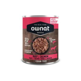 Ownat Wetline Beef and Salmon Wet Food for Adult Dogs 400g