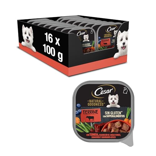 Cesar Natural Goodness Buey Alimento Húmedo 16 x 100g