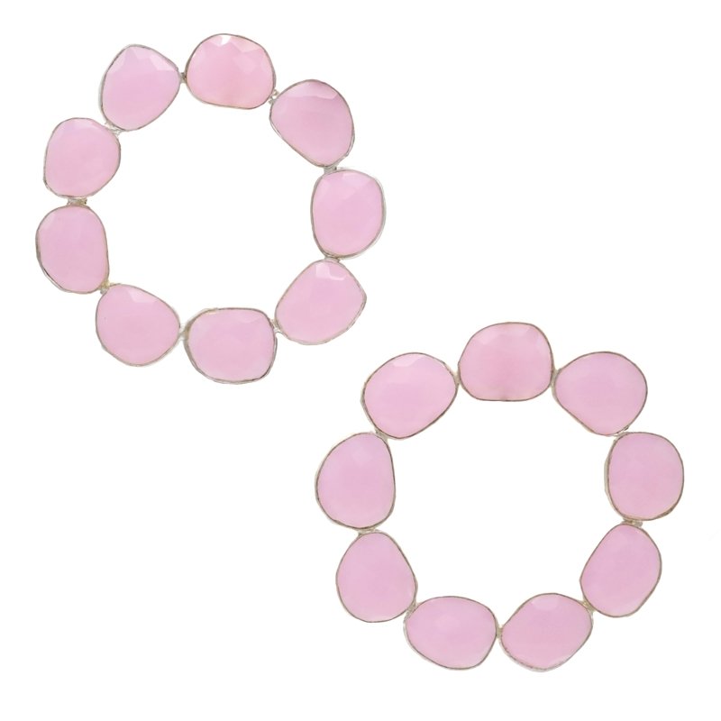 Pendientes Sirius Plata Rosa