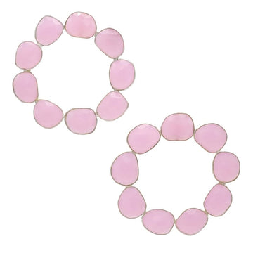 Pendientes Sirius Plata Rosa
