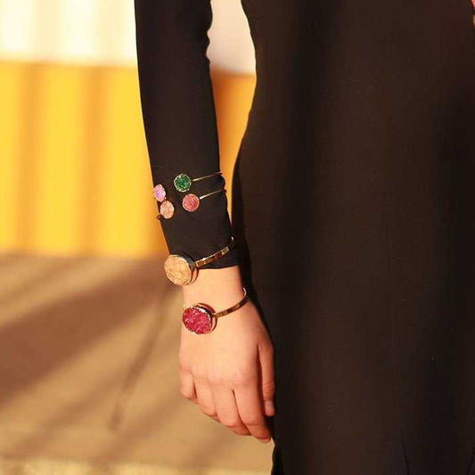 Brazalete Reloxo Burdeos Rosado